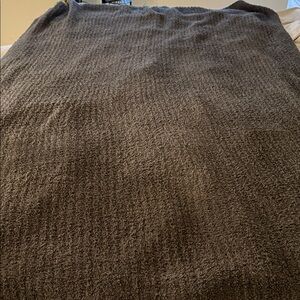 Barefoot Dreams Ribbed Charcoal Throw